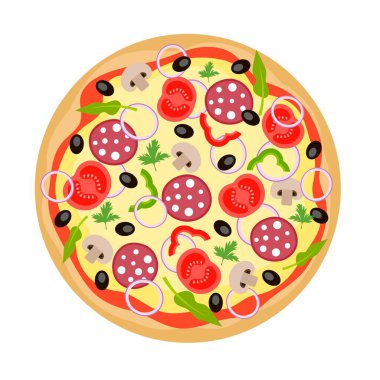 Üst Görünümden Pizza