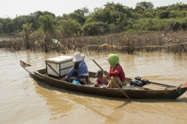 Kamboçya. nehir tonselap