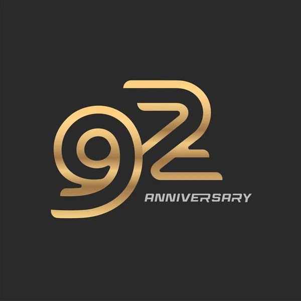 Años Logotipo Celebración Del Aniversario Con Elegante Número Moderno — Archivo Imágenes Vectoriales