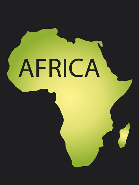 Africa map illustration