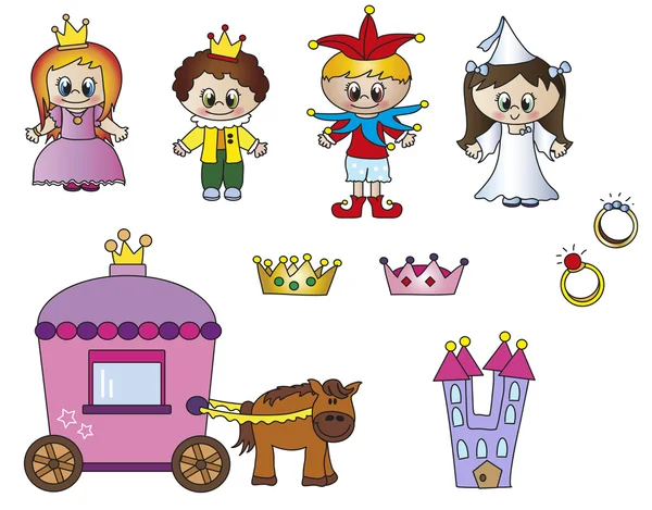 Iconos de princesa —  Fotos de Stock