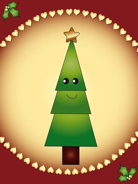 Träd jul — Stockfoto