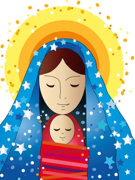 Mary and jesus — Stock Photo, Image