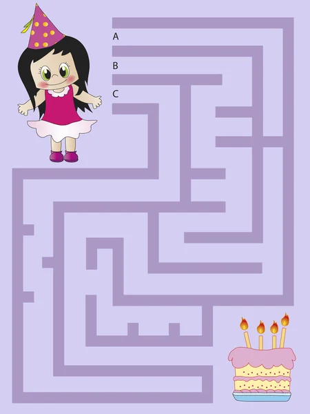 Maze illustration — Stock Photo, Image