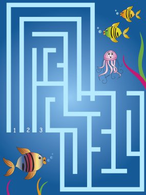 labirent illüstrasyonu