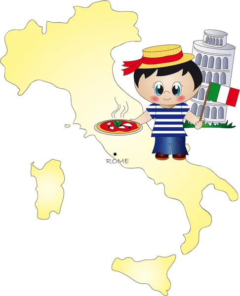 Italy map — Stock Photo, Image