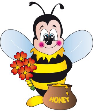 Bee illustration clipart