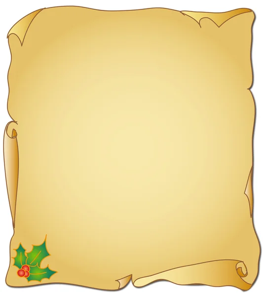 Рождественский пергамент — стоковое фото