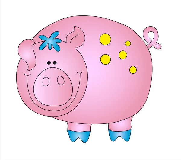 Ilustração do porco — Fotografia de Stock