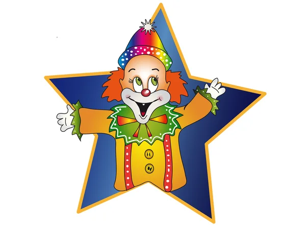 Clown illustration — Stockfoto