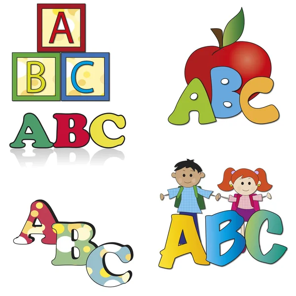 Abc illustrazione — Foto Stock