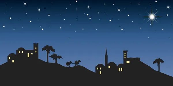 Background night bethlehem — Stock Photo, Image