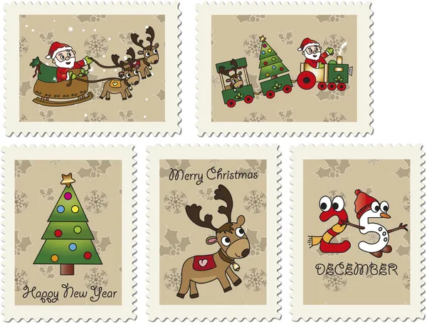 Christmas stamps — Stockfoto