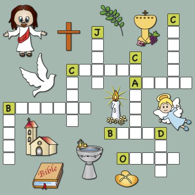 Crossword religion clipart