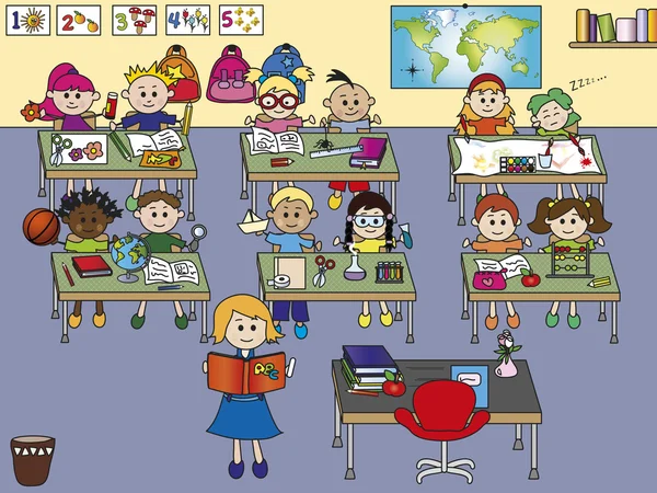 Skolans klassrum — Stockfoto