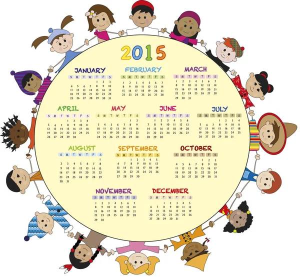 Calendario 2015 —  Fotos de Stock