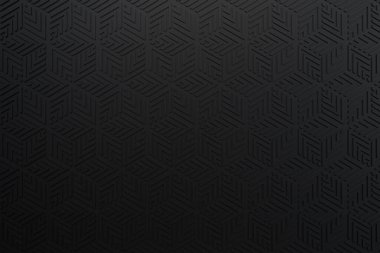 Black abstract background, Grunge surface,Modern shape concept, 3d Rendering.