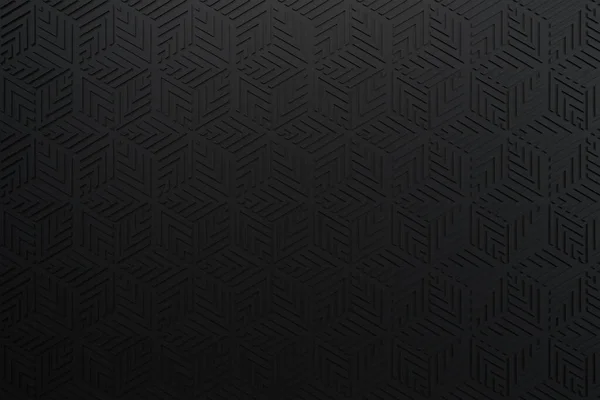 Black Abstract Background Grunge Surface Modern Shape Concept Rendering —  Fotos de Stock