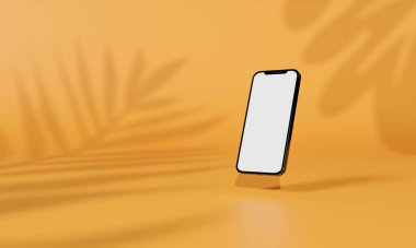 3D Model, ağaç ve ürün sunumu. 3B görüntüleme.