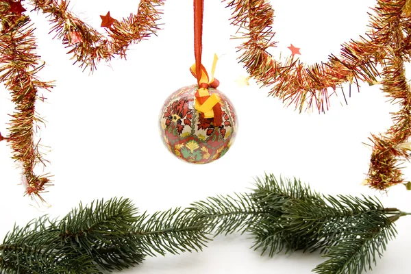 Vánoční koule se smyčkou — Stock fotografie