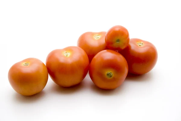 Tomates frescos sobre fondo blanco —  Fotos de Stock