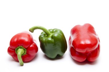 yeşil ve kırmızı biber