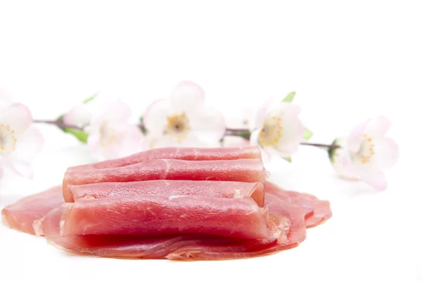 Raw Ham for Bread — Stock Photo, Image