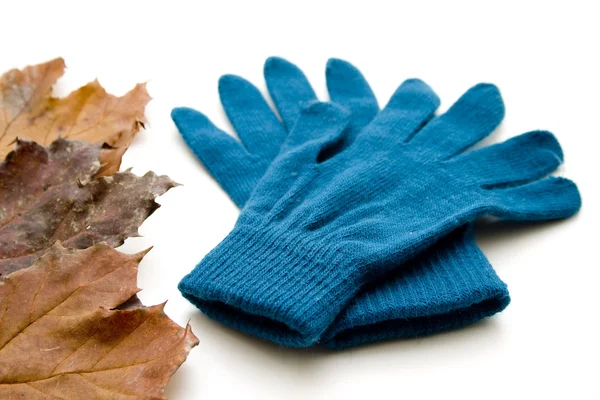 Mooie wollen hand schoenen — Stockfoto