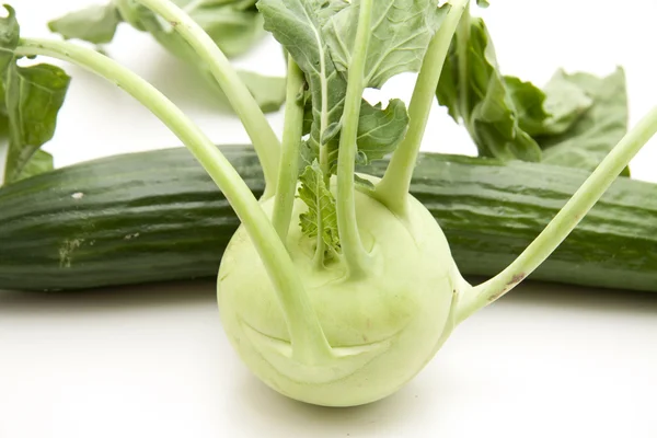 Frischer Kohlrabi — Stockfoto