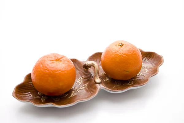 Orange Tangerine in bowl — Stock Photo, Image