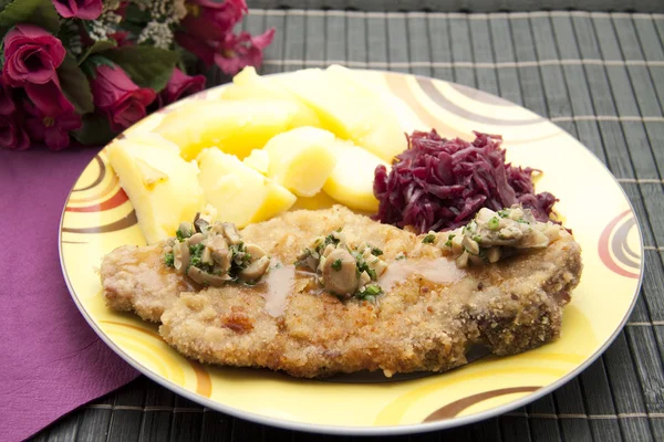 Schweineschnitzel — Stockfoto