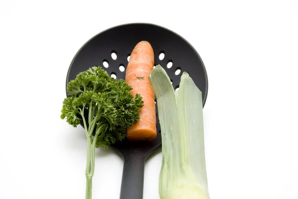 Carrot and parsley — Stock Photo, Image