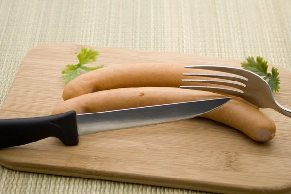 Würstchen fürs Brot — Stockfoto