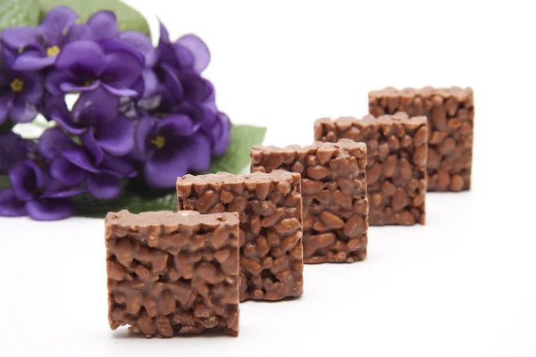 ライスパフ チョコレート — ストック写真