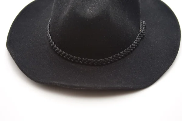 Siyah kovboy şapkası — Stok fotoğraf