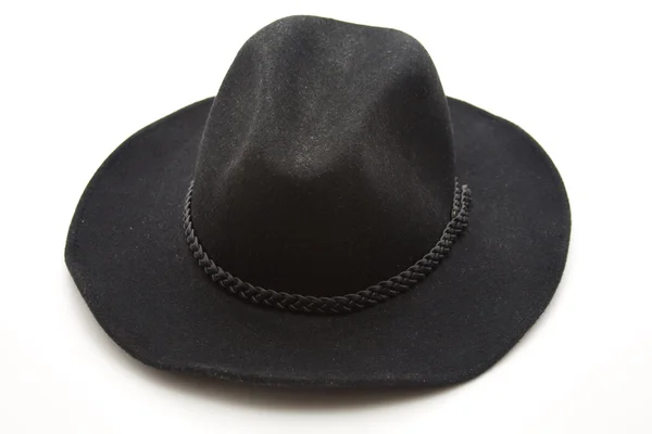 Siyah kovboy şapkası — Stok fotoğraf