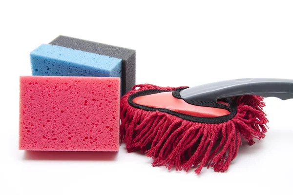 Houskeeping with sponge — Stock Photo, Image