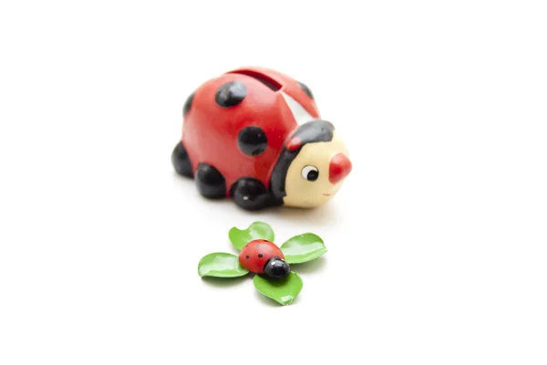 Small ladybird and Big Ladybird — Stock Photo, Image