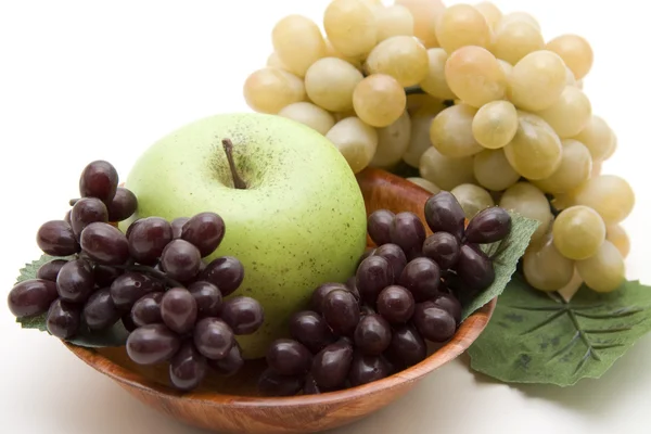 Şarap üzüm ve elma — Stok fotoğraf