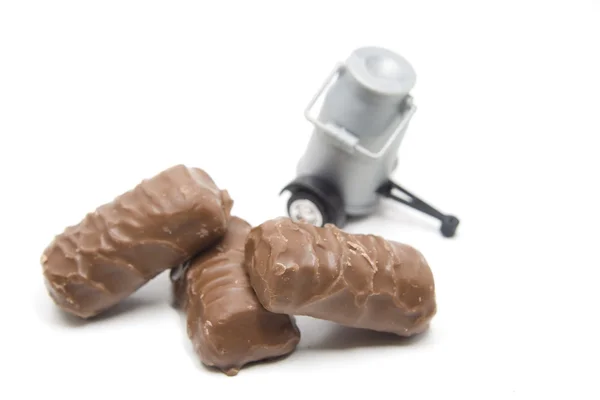 Chocolate com flutuador de leite — Fotografia de Stock