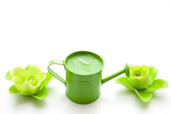 Green Watering Can — Stock Photo, Image