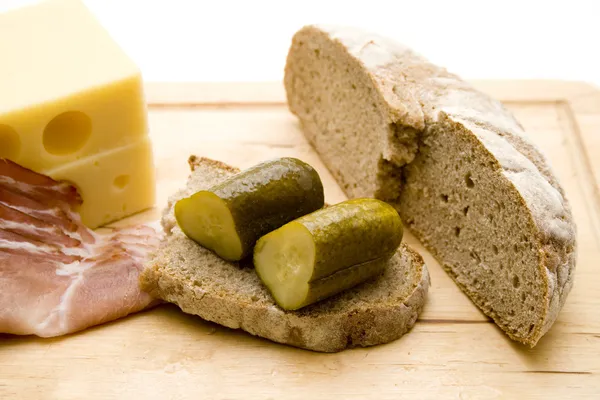 Peynir salam pastırma — Stok fotoğraf
