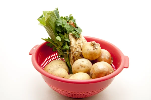 Mirepoix with Onions and Potato — Stock Photo, Image