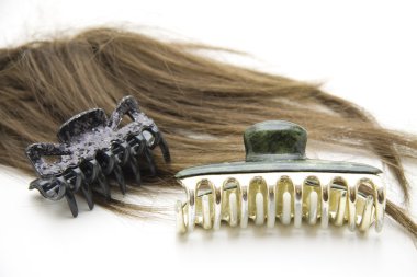 Hair clip with headdress clipart