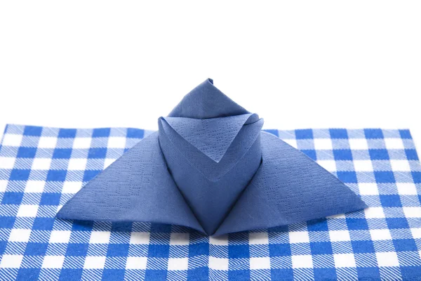 Folded table napkin — Stock Photo, Image