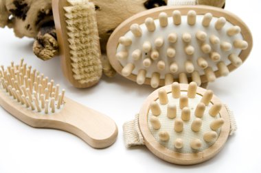 Masaj fırçası ve saç fırçası