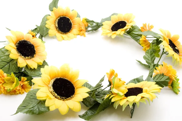 Sunflower garland — Stock Photo, Image