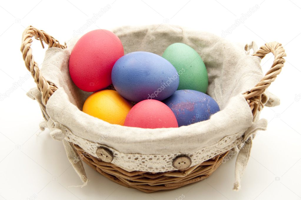 Coloured Easter eggs in the phloem basket