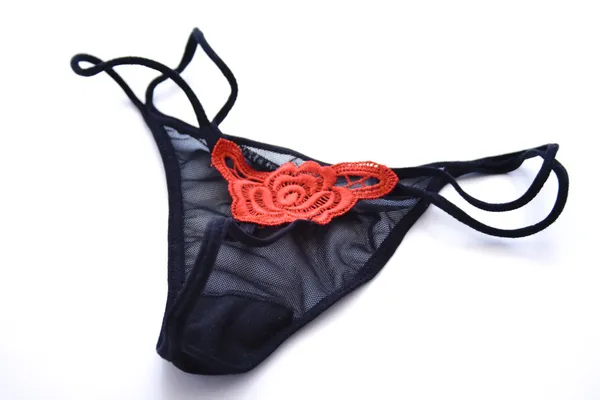 Panties with flower peak — Stock Photo, Image