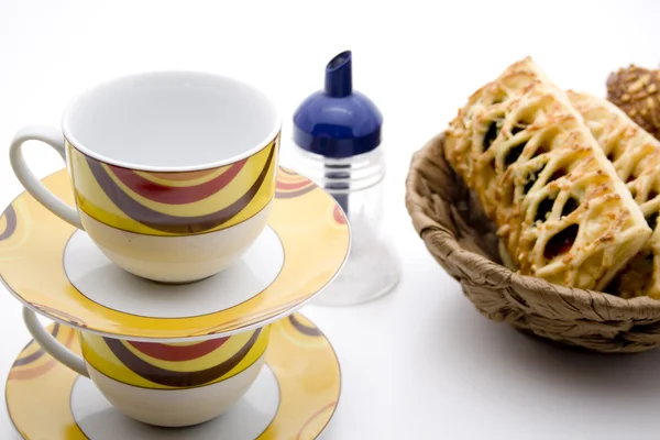 Kaffeetasse mit Stückchen — Stockfoto